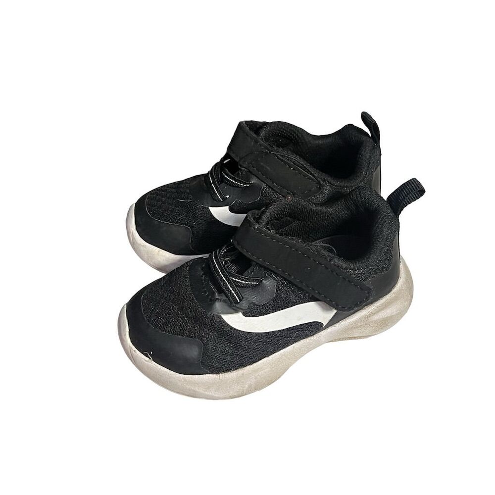 Athletic Works Baby Shoes Black/White Size 5 - Picture 2 of 6